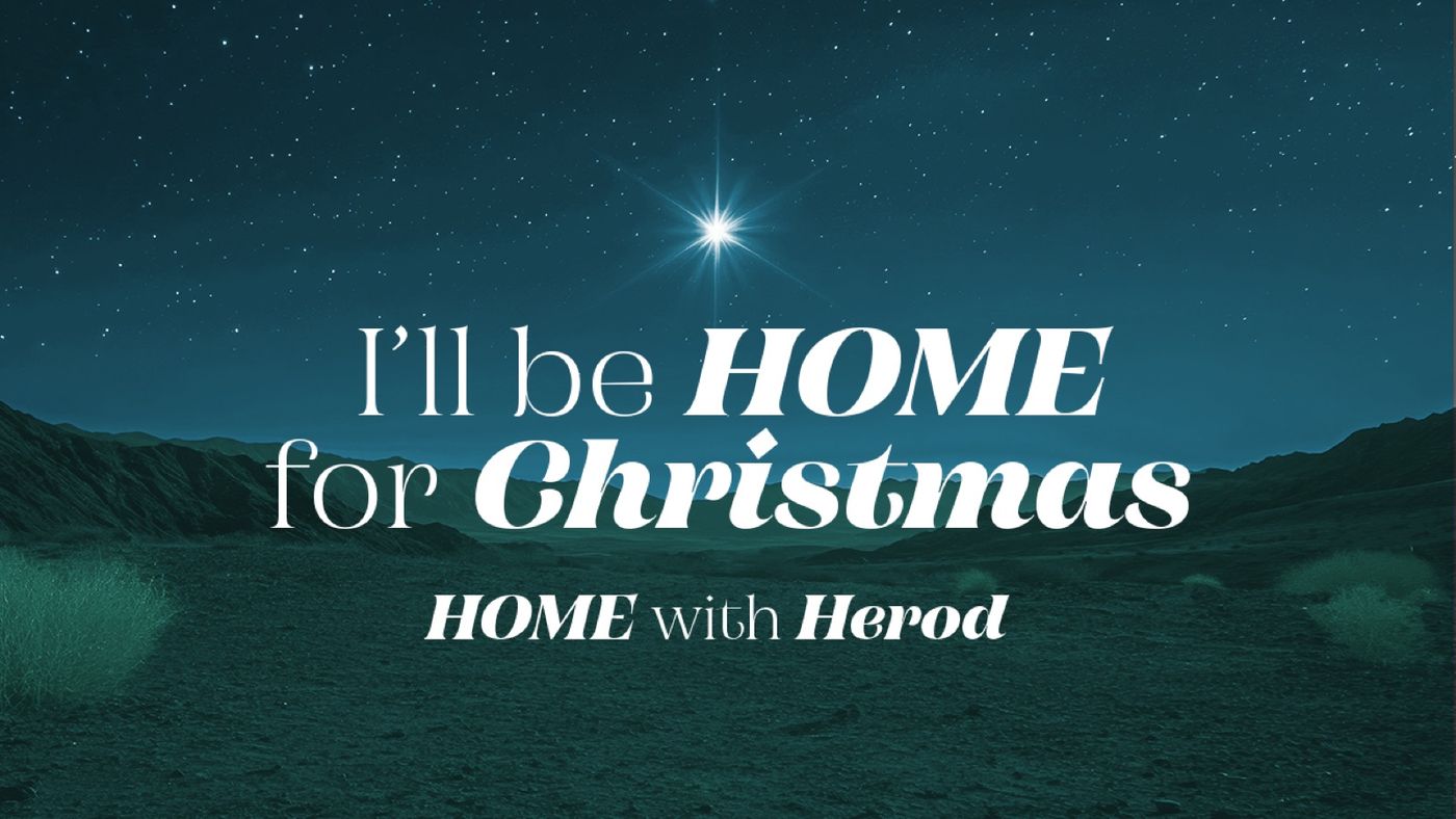 I'll be Home for Christmas: a single bright star over a dark desert horizon.